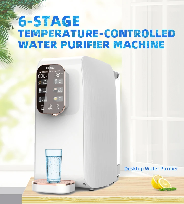 Automatic smart ro reverse osmosis water dispenser home appliance water purifying equipment