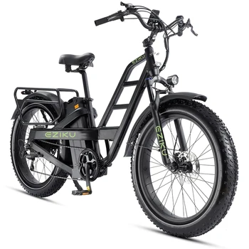Hot Sale Electric Fat Tire Bicycle Bike Ebike 750W Motor 48V Lithium Integrated Battery with LCD Display US Warehouse Stock