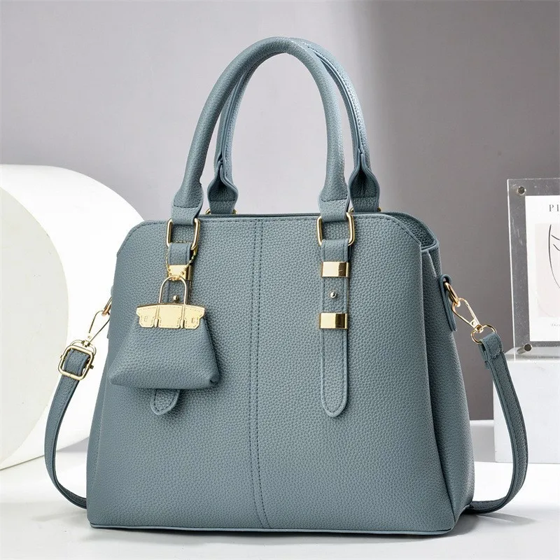 Women's 2026 New Model Large Capacity Multi-Compartment Casual Shoulder Crossbody Bag Coin Purse Light Luxury PU Zipper Single