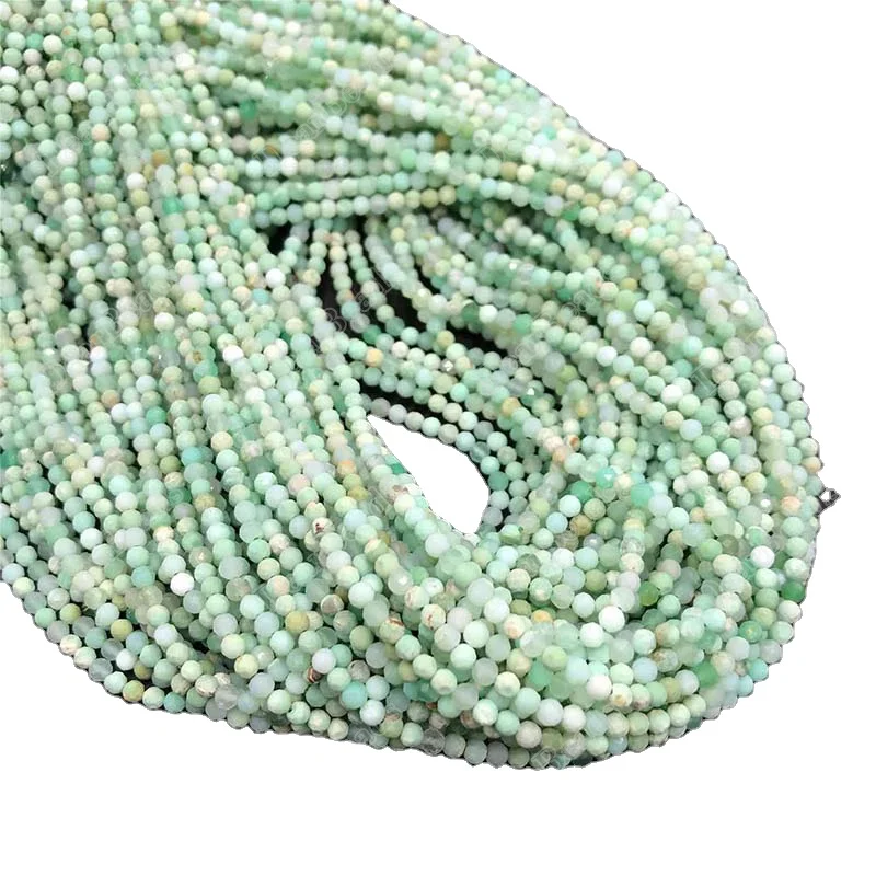 Faceted Green Jade Rondelle Beads, Wholesale Stone Beads - Dearbeads