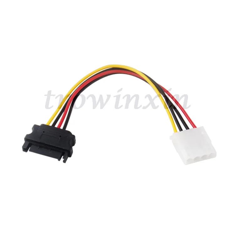 15 PIN SATA to Molex IDE 4 PIN Female Cable Adapter  Hard  Power Cable Serial ATA Sata  Power Supply