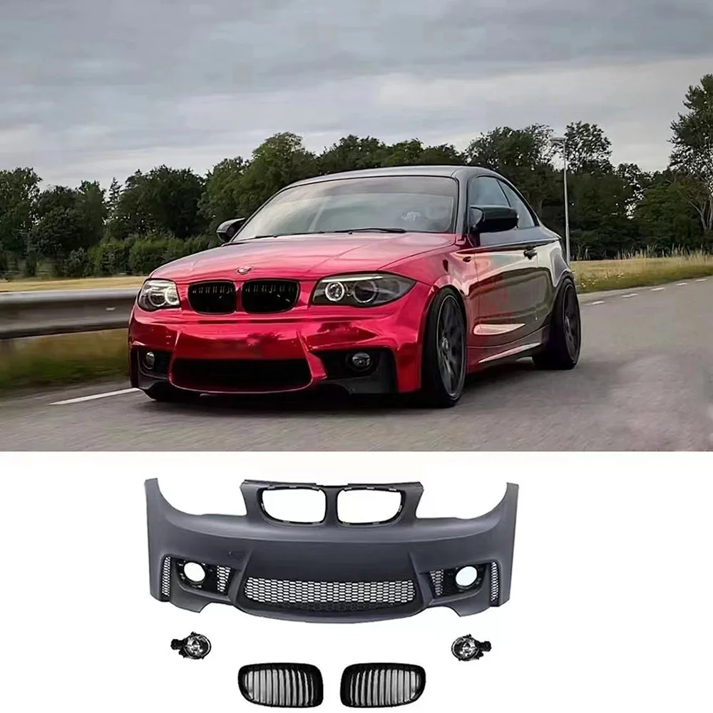 E82 E87 M1 Style Front Bumper Car Exterior Accessories Front Bumper