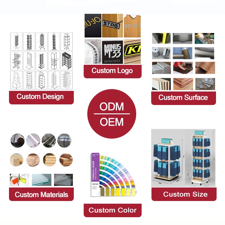 Custom Merchandising Hardware Shop Metal Acrylic Smart Lock Rack Door Handle Solid Wood Retail Door Lock Display Stands