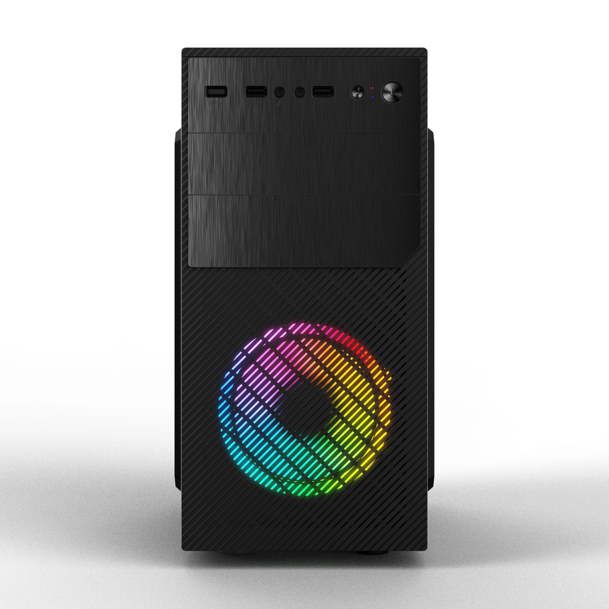 High Quality Mid Tower Computer case High-end Aluminum Logo MATX PC ...