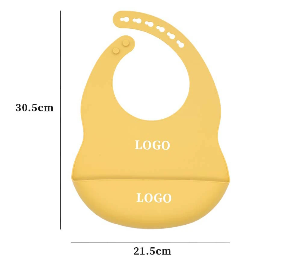 Custom Bib Bpa Free Silicone Fashion Printed Baby Bib Waterproof
