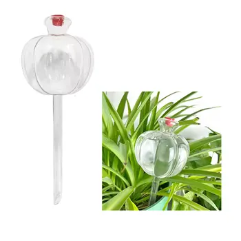 Factory Direct Sales Plastic Transparent Pumpkin Shaped Water Seepage for Travel Sphere Lazy Watering Bulb Dropper
