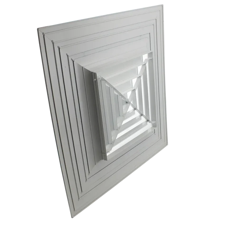 Cheap Simple  Welded Type 4 Way Supply Ceiling air Diffuser
