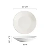 Plaque de 8 pouces (blanc)