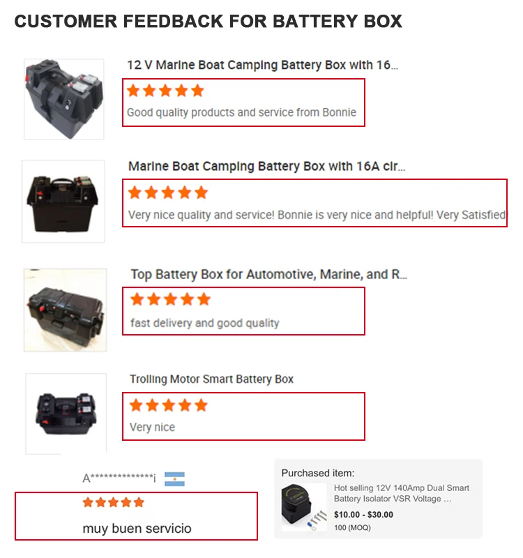 Newest Engel Smart Battery Box Solar Plug Marine Trolling Motor Power Center Lithium Waterproof