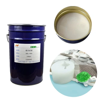 liquid silicone rubber 25 kg for gypsum mold making candle rtv2 high tear strength raw material factory