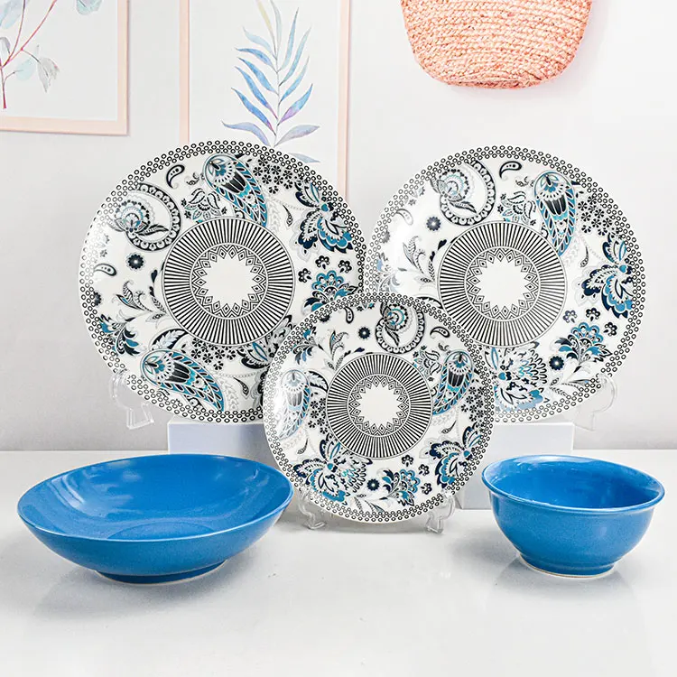 新品16,500円トルコ陶器セラミックプレート5枚セット イスタンブールグランドバザールの古典的なトルコの陶器。トルコ