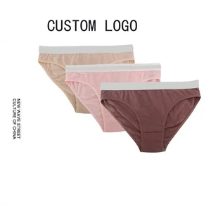 Wholesale Comfortable Custom Logo Women Panties Multicolor Cotton Sexy Panty for Woman