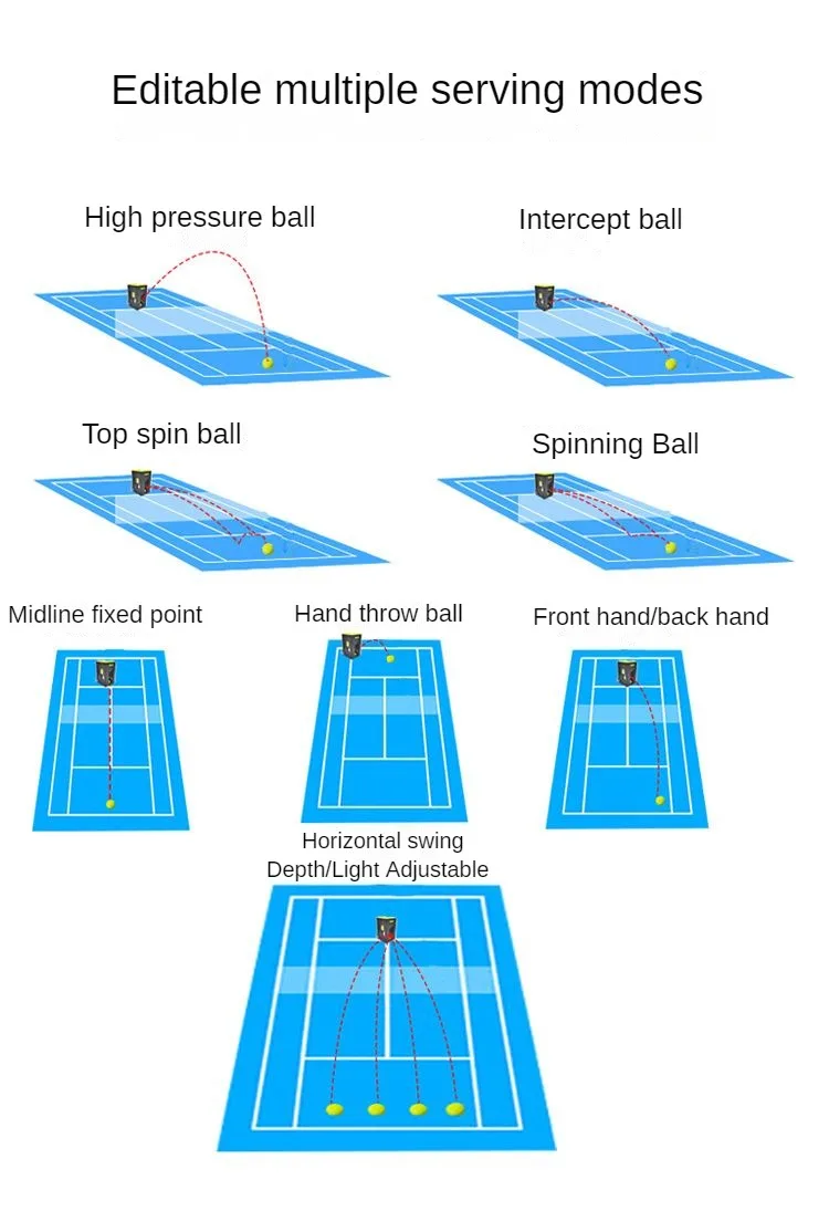 Hot sale Practice Tennis Padel Ball Machine JT02 App And Remote Control For Playing And Training customs Logo factory