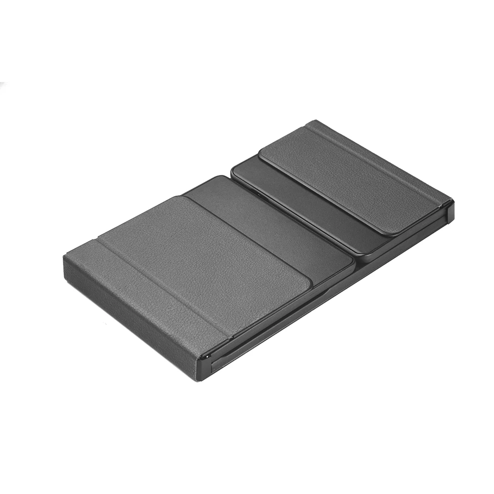 B077T Slim Folding Keyboard Portable Mini Foldable BT Wireless Keyboard with Mouse Touchpad for Android Laptop Pc