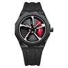 Black silicone strap