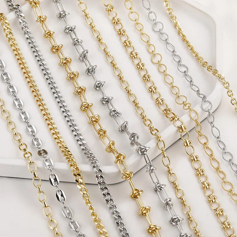 Non Tarnish Cuban Link Nose Chain 14k 