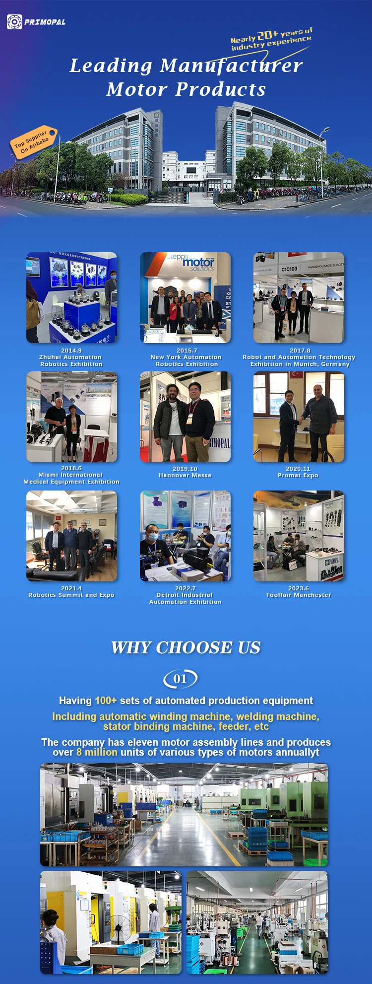 Primopal Frameless Torque Servo Motor Dc High Frameless Machine