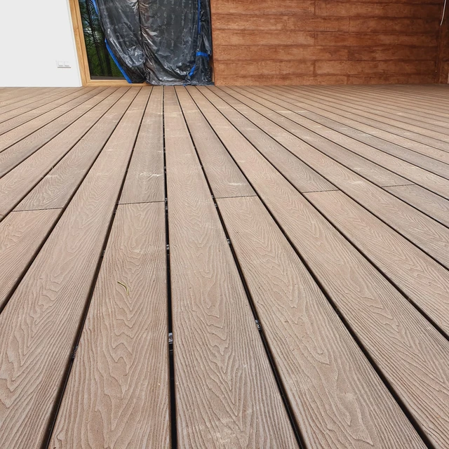 Wooden Grain composite WPC Decking Designs for Decoration