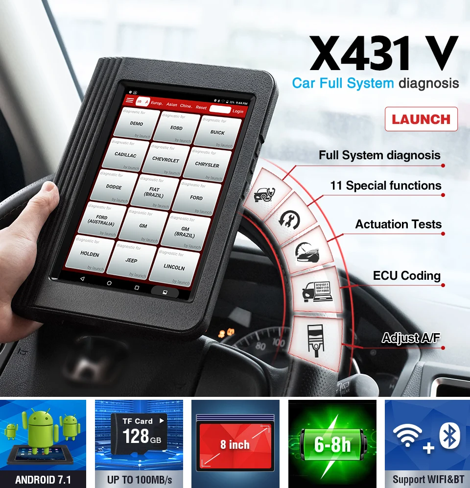 2024 Original for Launch V Auto Diagnostic Tool Full Systems Code Reader with High Precision for Launch X431 Pro