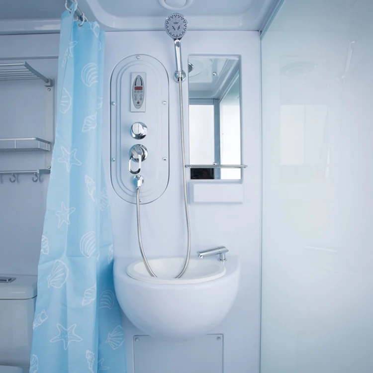 Simple Design Hotel All in One Shower Unit All in One Complete Prefabricated Modular Bathroom Pods