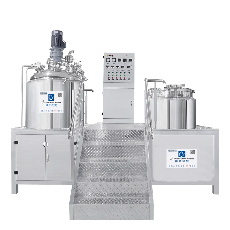 High Shear Vacuum Emulsifying Mixer Toothpaste Production Line Lip Pomade Making Machine