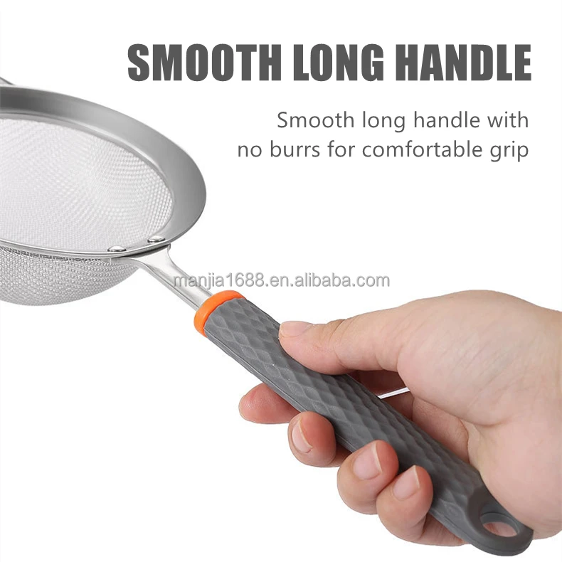 Сито для муки из нержавеющей стали Manjia, сито, сетка для мелкого чая, сито, дуршлаг, сетка из проволоки, масляный фильтр, сито