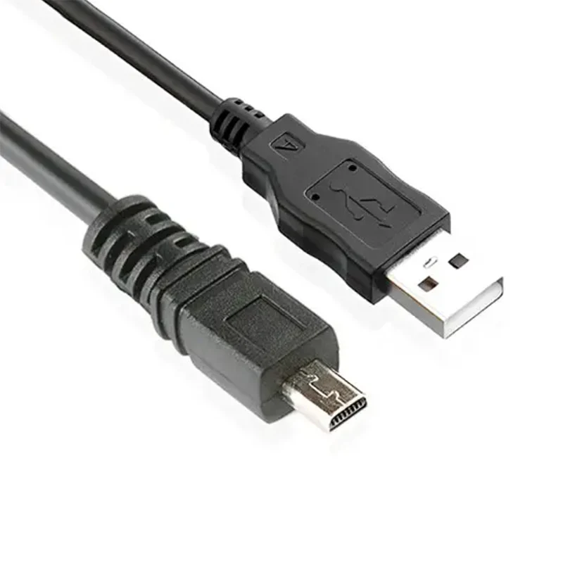 28AWG Pure Copper USB 2.0 A Male to 8P Mini USB 2.0 Data Cable for