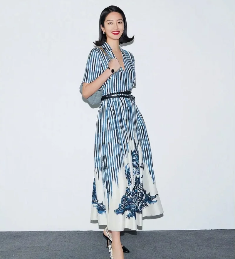 mid calf swing dress