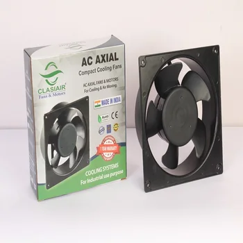 Silent 4inch Square Ac Axial Exhaust Fan Axial Cooling Compact Fans For ...