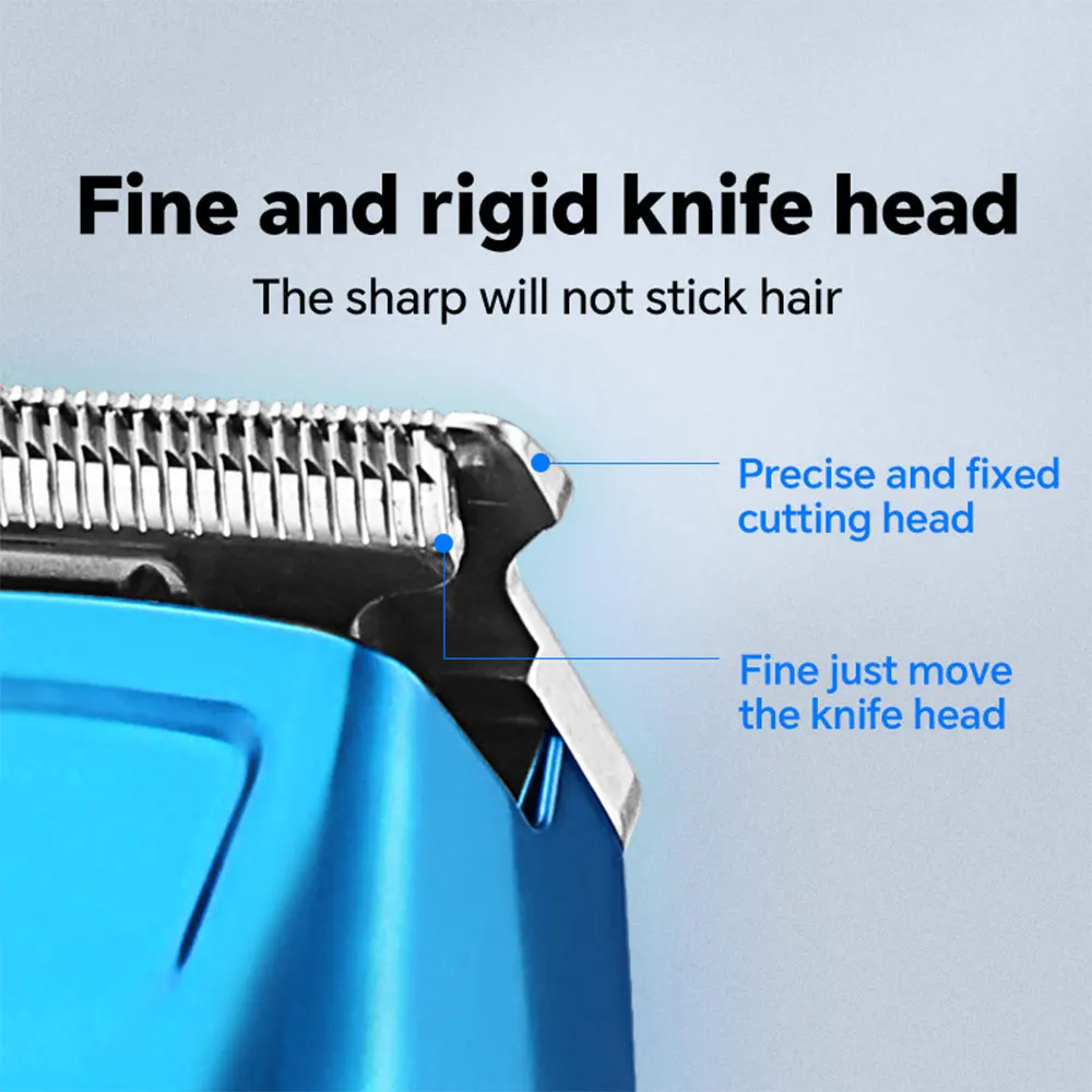 Professional Rechargeable Electric Hair for Clipper with Adjustable Blade Head Household and Hotel Use English Operating details