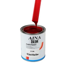 C128 Liquid Coating Acrylic Car Repair Paint Red Silver High Saturation Metal High Gloss Automotive Refinish