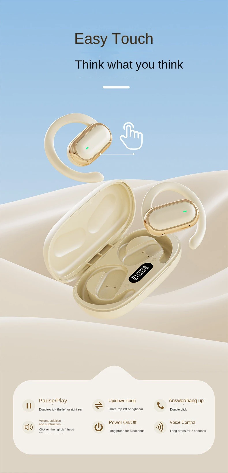 New Wireless Gaming Headset ANC ENC In-ear Headphones OWS Noise Cancelling Earphones Open Ear Sport Headphones X96