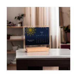 Factory Price Customized Muslim Prayer Planners Quran Desktop Agendas Metal Islam Diary Monthly Organizer Wooden Weekly Calendar