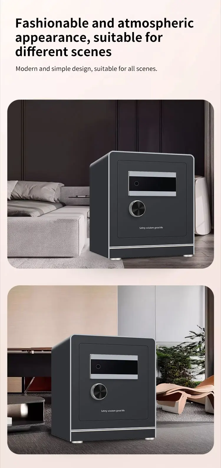 CEQSAFE Smart WIFI Safe Large Capacity All-Steel Anti-Theft Commercial Fingerprint Password for Home manufacture