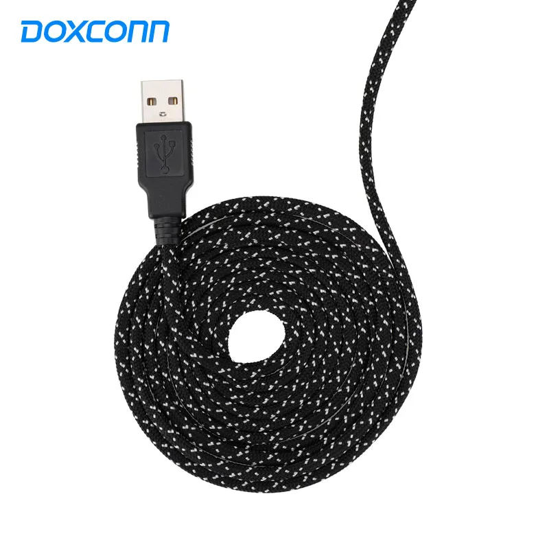 Доксконн заказной USB кабель с нейлоновой оплеткой красочные супер мягкий 550 Паракорд игровой коврик для мыши для Razer Deathadder