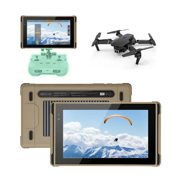 Android Drone Industrial Handle Cheap Rugged Tablet Pc Outdoor 2600 Nit IP68 Waterproof X7 7 Inch for Drone 7000 Mah