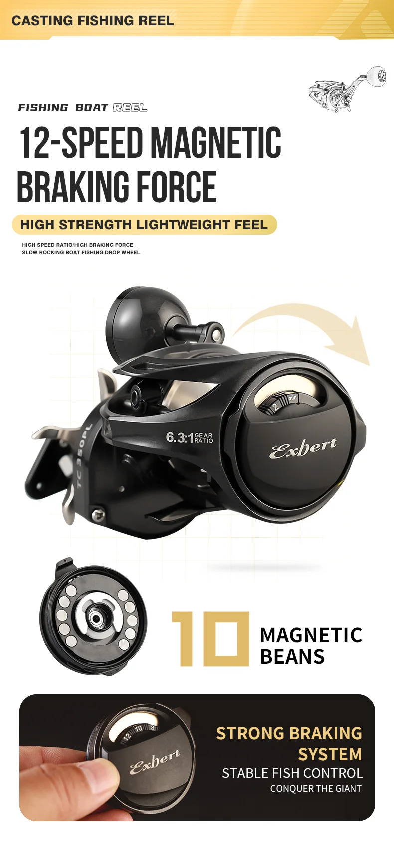 TackXJ All Metal Saltwater Drum Trolling Fishing Reels Super Strong Right Hand Fly Sea Fishing Wheel From Jiahui_store1, $12.38