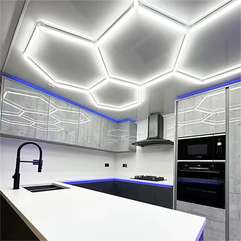 Hexagonal Led Light Hexagon Lights Ceiling 5 Grid Hexagon Led Light