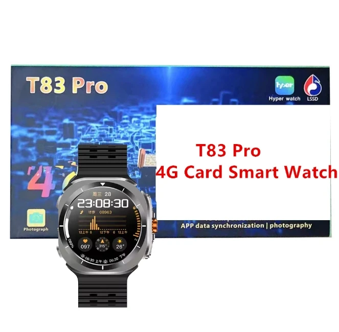 4G Smart Fitness Tracker Watch with Heart Rate Monitor iOS