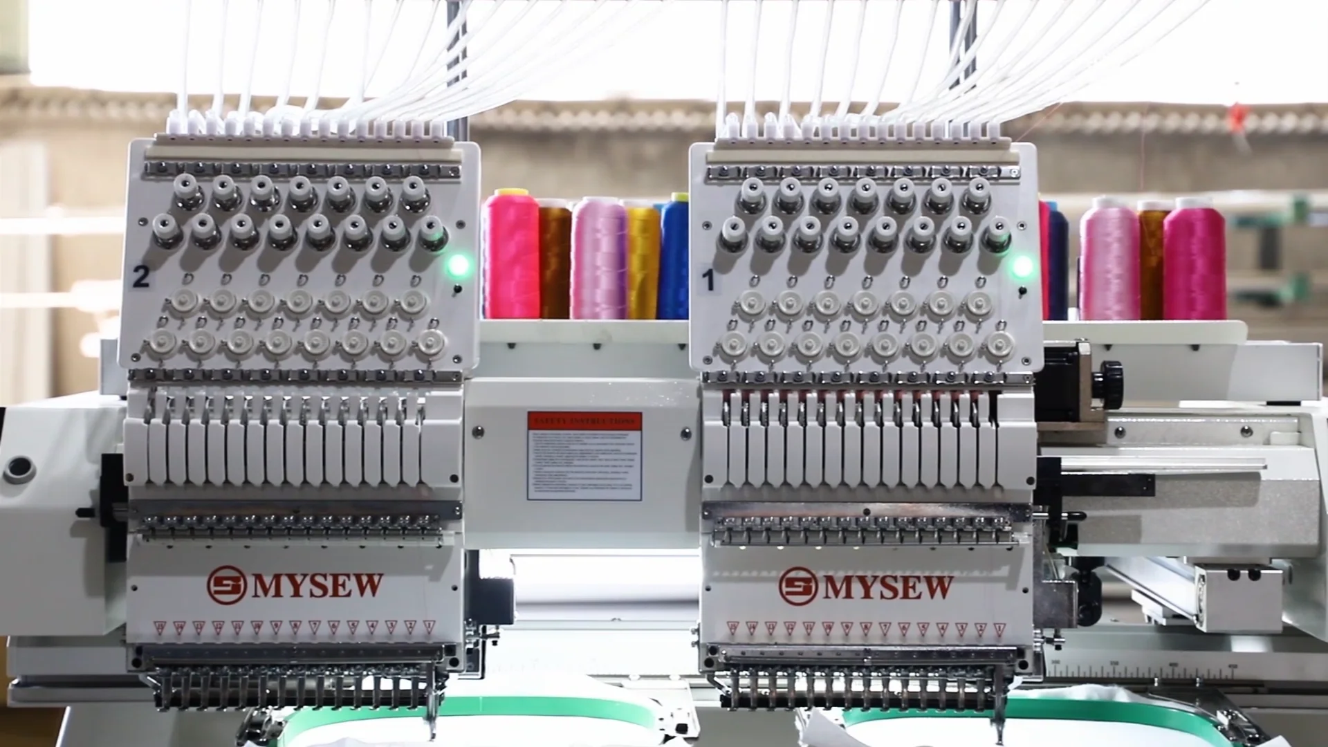 Mbc-1202/1502 High Speed 2 Head Embroidery Machine Computerized ...