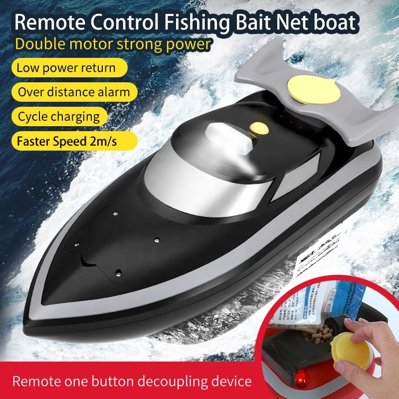 Bateau Appât Télécommandé Avec Sondeur GPS – 500m, Double Moteur, 2kg – Pêche En Eau Douce (occasion)