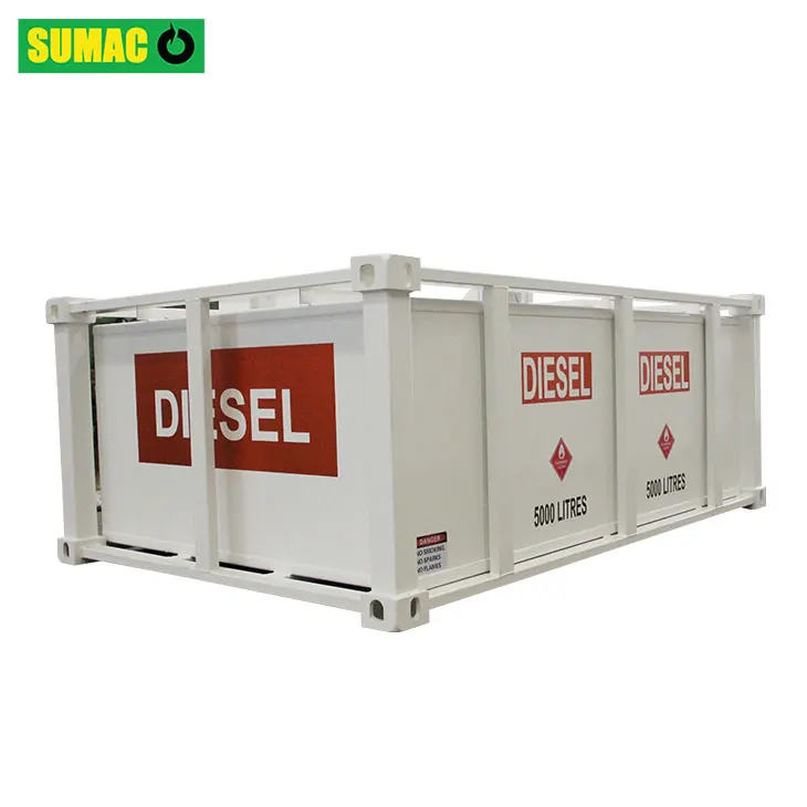 Metal steel double-wall portable self bunded petrol diesel fuel transfer mobile gasoline motor oil tank hot selling