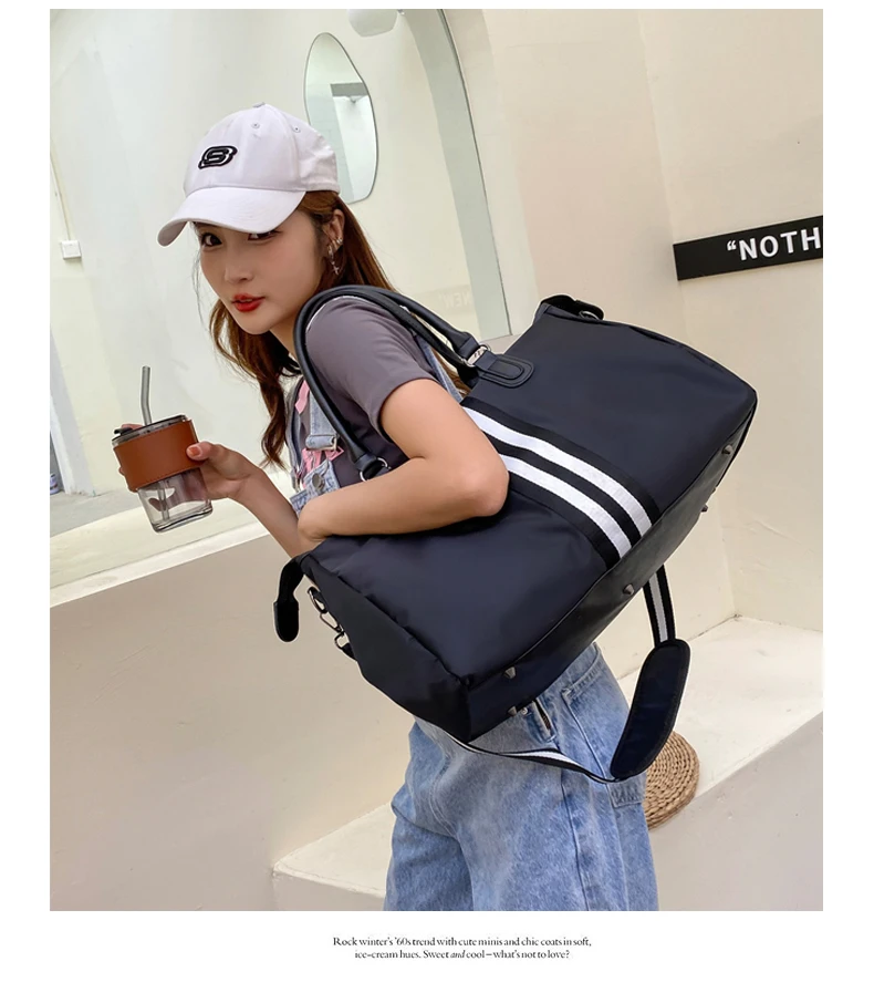 Customized logo men's and women's handbags sports training yoga bag waterproof weekend bag travel bag