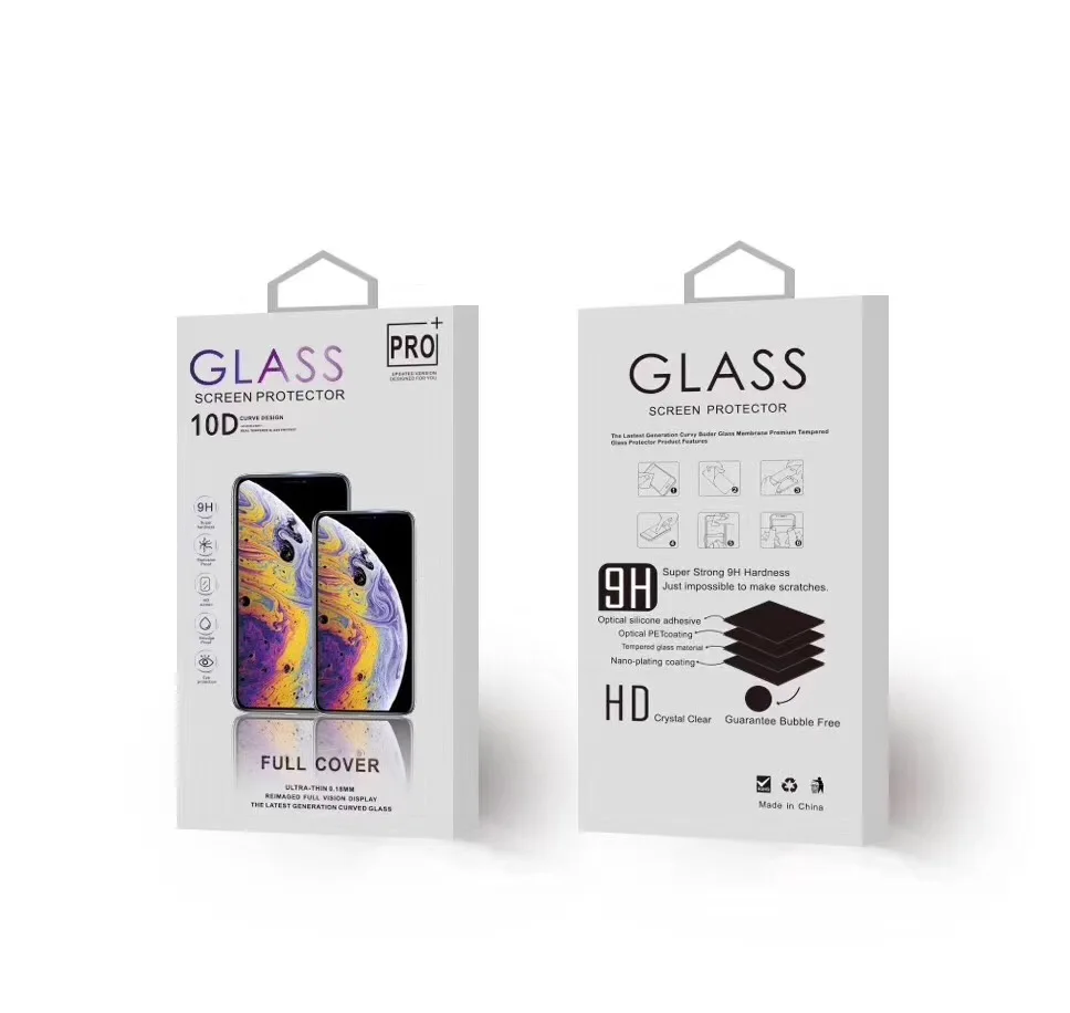 10D Tempered Glass Screen Protector For IPhone 16/15/14/13/12/11/SE/X/Pro Max - Clear, 0.3mm