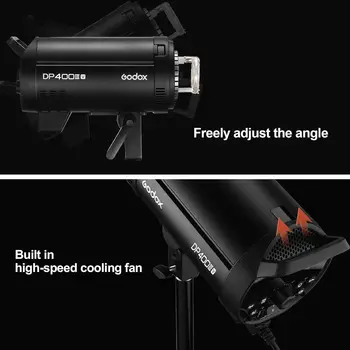 Godox DP400IIIV 400Ws GN87 Upgraded Studio Flash Strobe Light with Bowen Mount product image