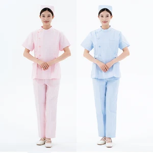 Wholesale Custom Short Sleeve Plus Size Women Nursing Uniform Medical Hospital Nurse Uniform Sets with LOGO