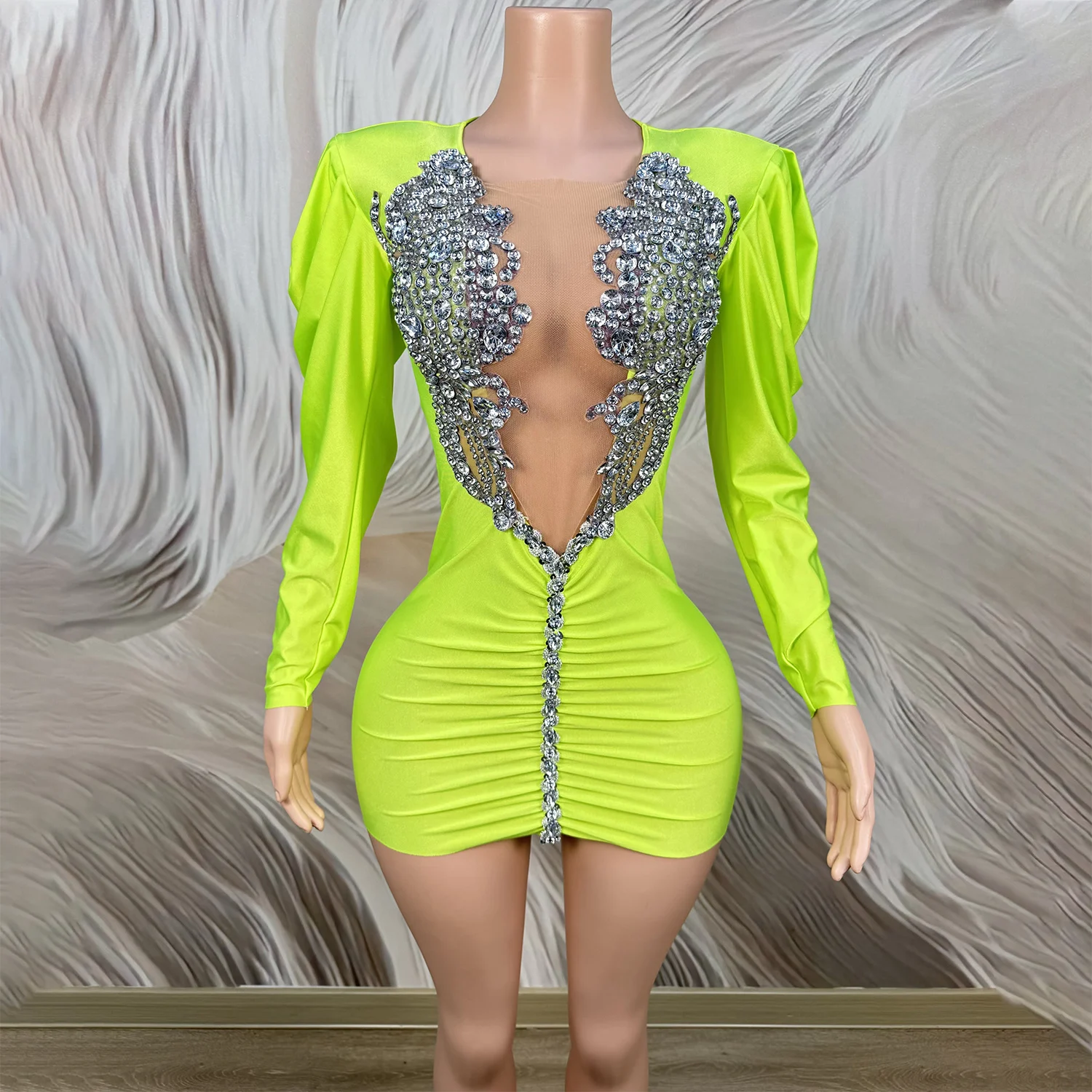 Novance Y4035 Products Dropshipping Green Long Sleeve Club Dresses with Sleeve Silver Sequins Chic Elegant Cocktail Dresses| Alibaba.com Novance Y4035 Products Dropshipping Green Long Sleeve Club Dresses with Sleeve Silver Sequins Chic Elegant Cocktail Dresses| Alibaba.com