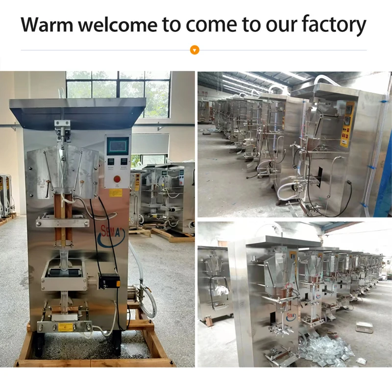 Sachet Water Machine in Europe with Film Water Sachet Making Filling Sealing Machine