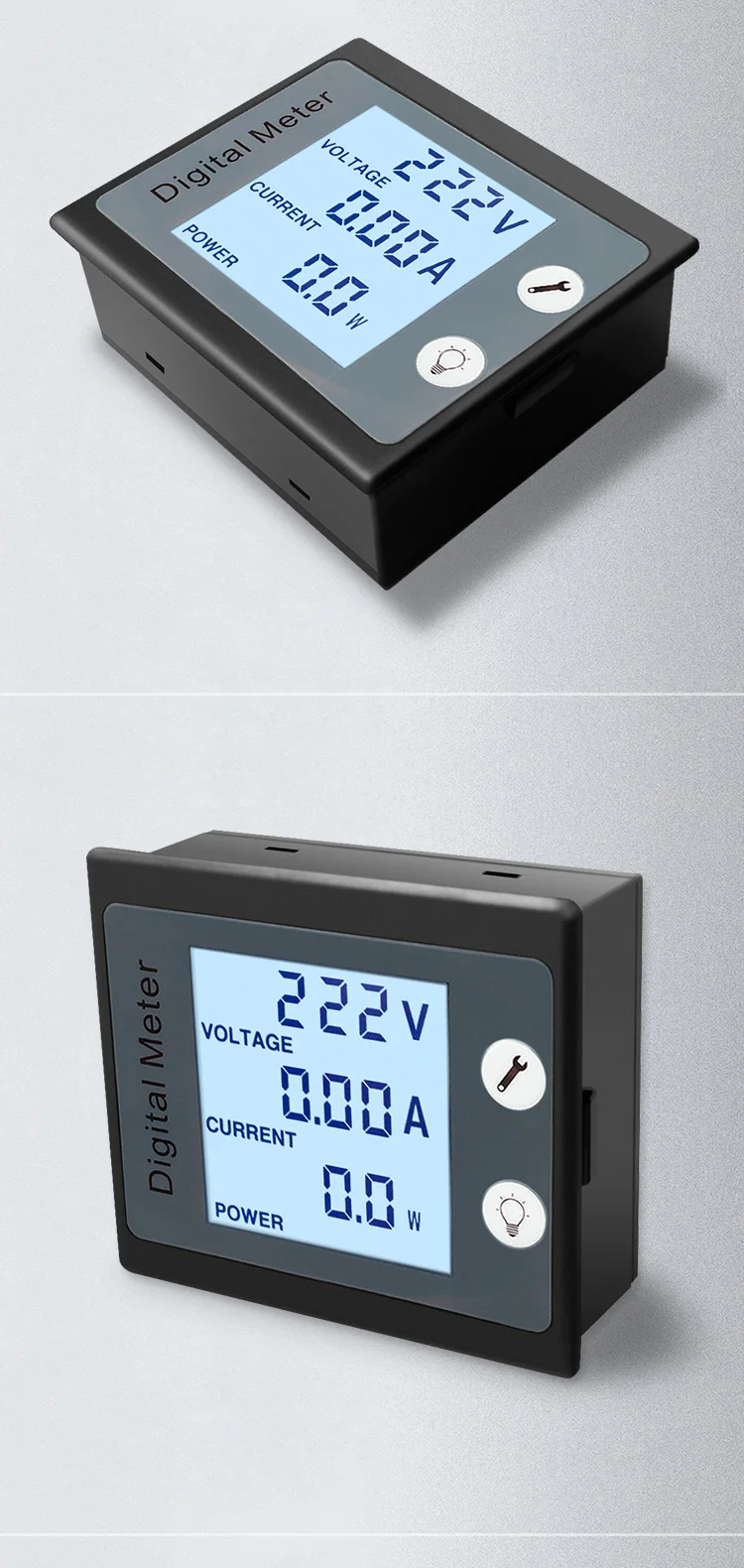 Peacefair Pzem 011 Lcd Display Ac Power Meter Voltage Ampere Wattmeter