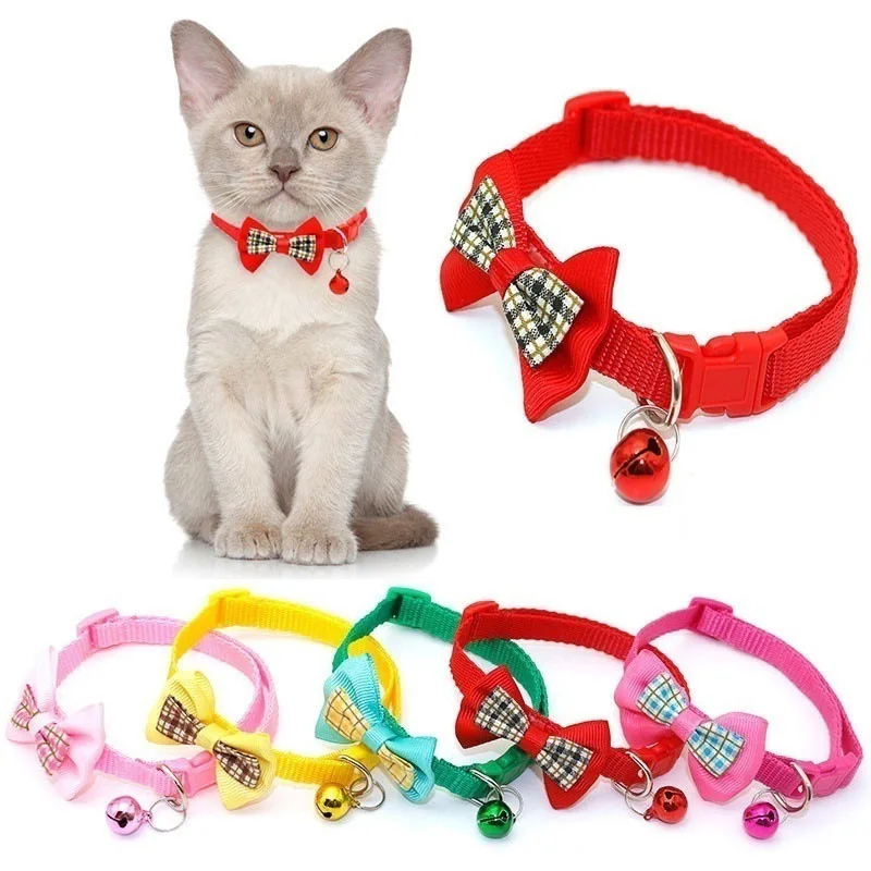 Qbellpet Cat Collar with Bell Safe Stylish Pet Accessory